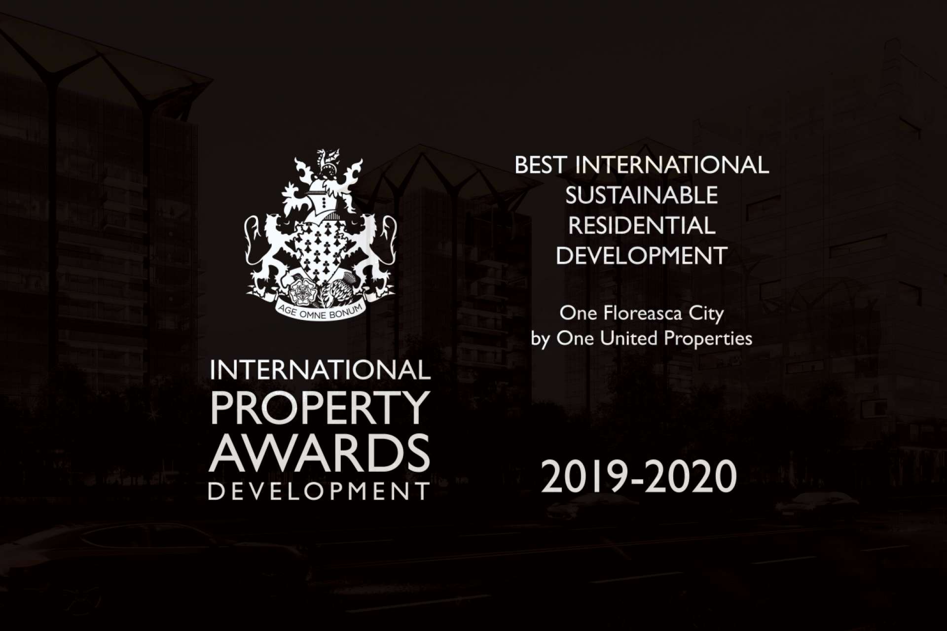Premiere in Romania: One United Properties receives the Best International Award in Sustainable Residential Development