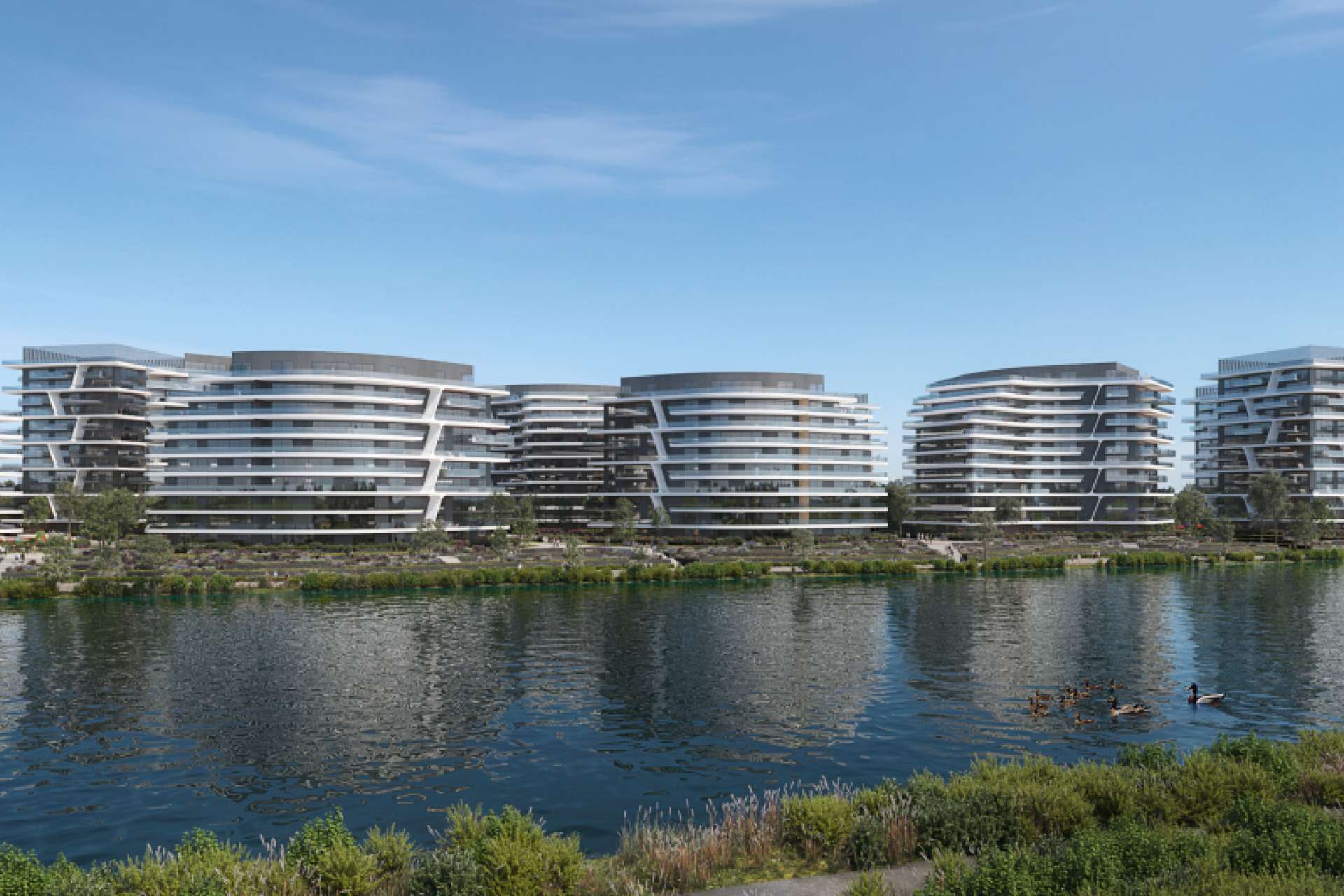 One Lake District: how the 2,000 apartments on the shore of Lake Plumbuita project will look like