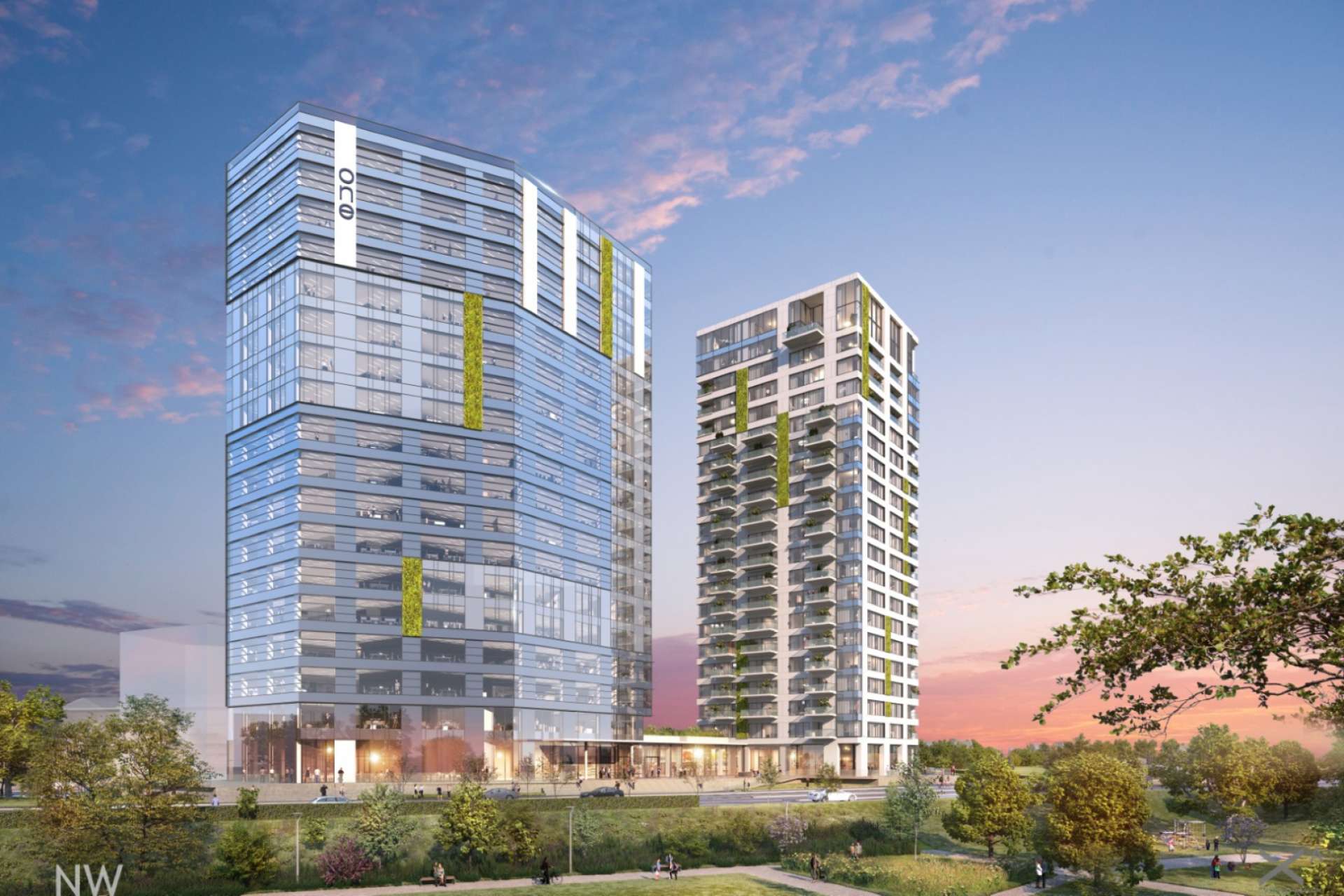 The multifunctional project One Verdi Park developed by One United Properties reaches ground zero and will be completed in 2021