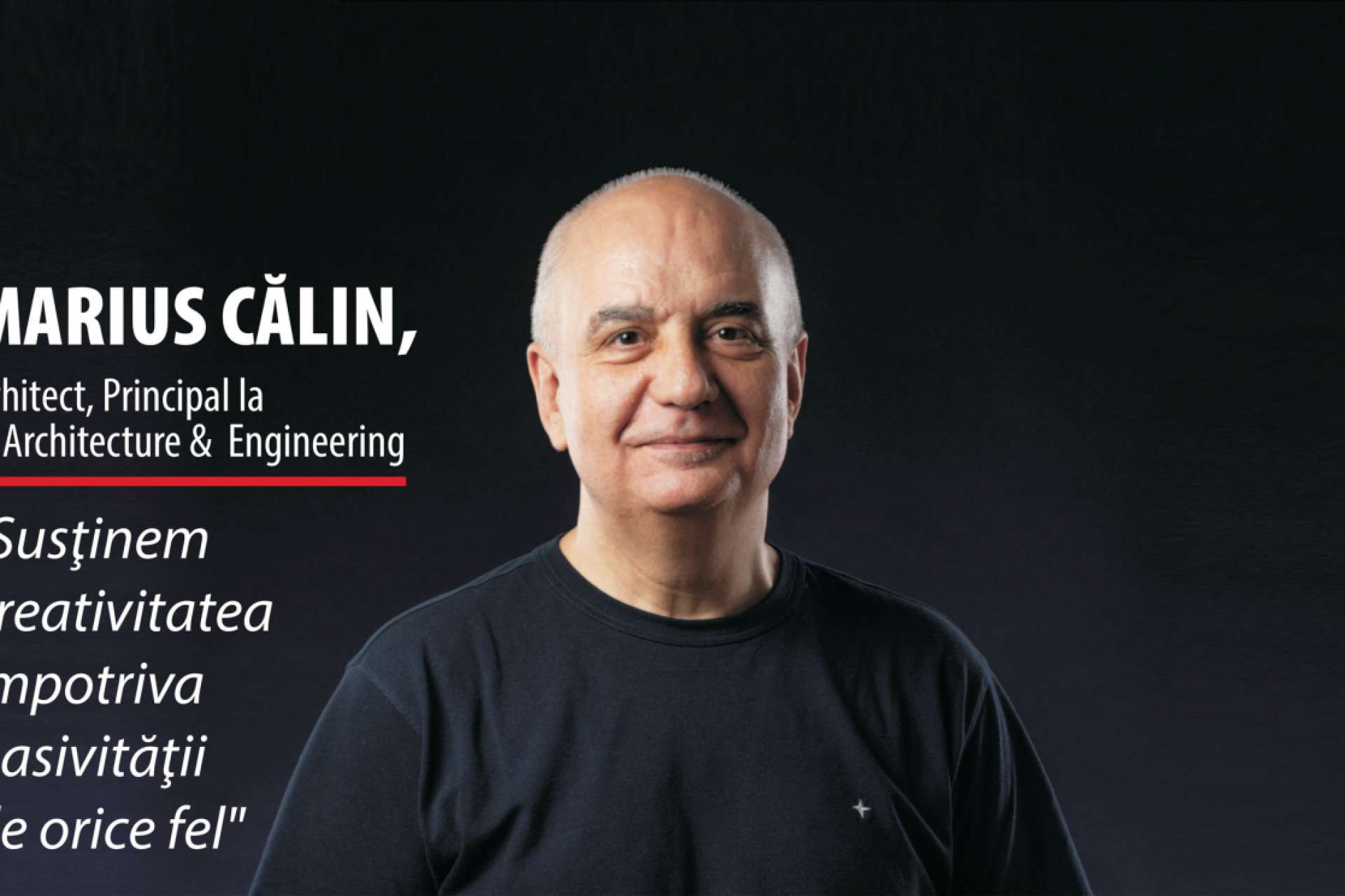 Marius Călin from X Architecture & Engineering on the cover of Bursa magazine