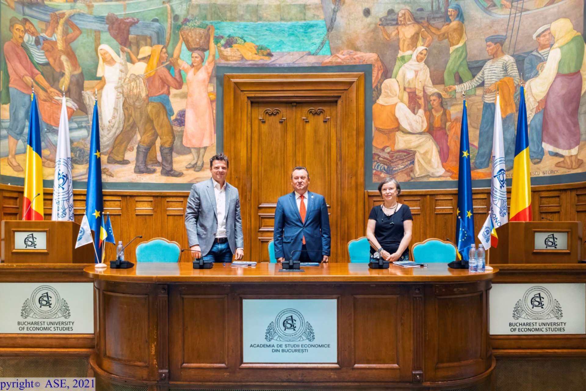 One United Properties supports the restoration of the fresco in the Aula Magna of the Academy of Economic Studies