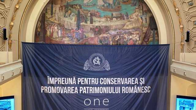 The restoration of the historic mural in the Hall of the Academy of Economic Studies was completed with the support of One United Properties