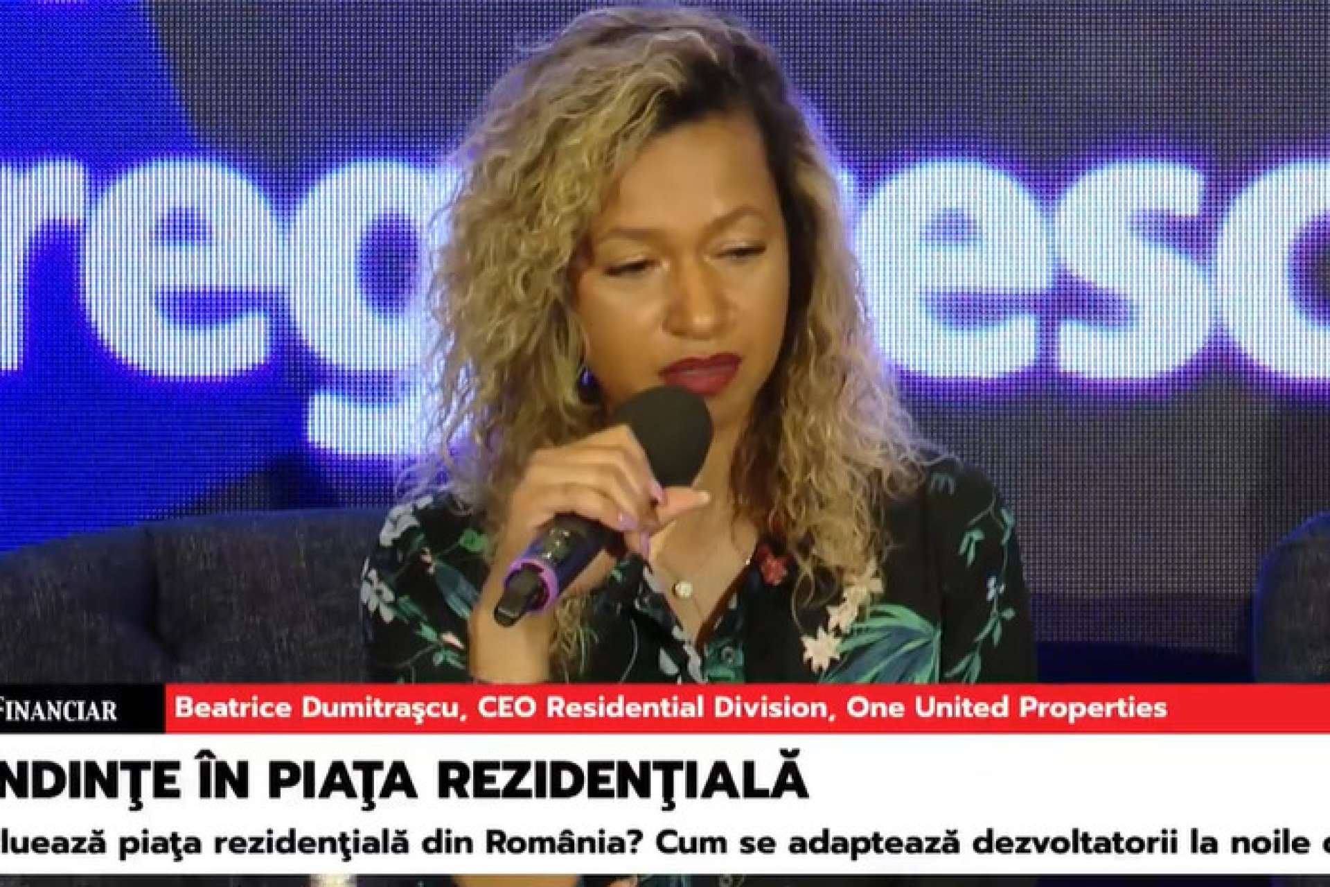 Beatrice Dumitrașcu, CEO Residential Division One United Properties, speaker în cadrul conferinței ZF „Tendințe în piața rezidențială”