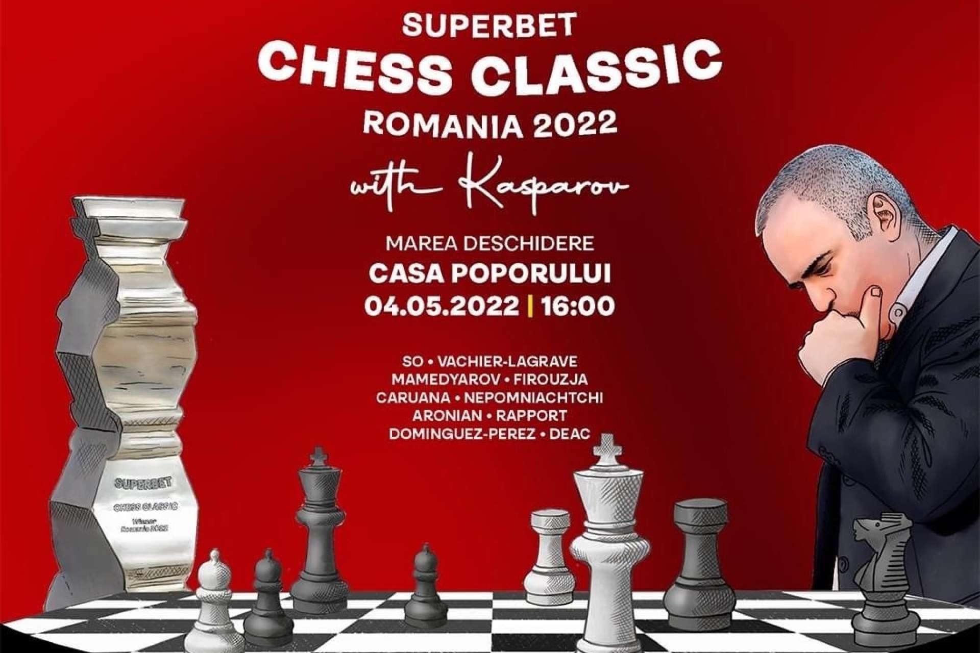 One United Properties susține Superbet Chess Classic Romania 2022, eveniment cu personalități marcante din lumea șahului, precum Garry Kasparov