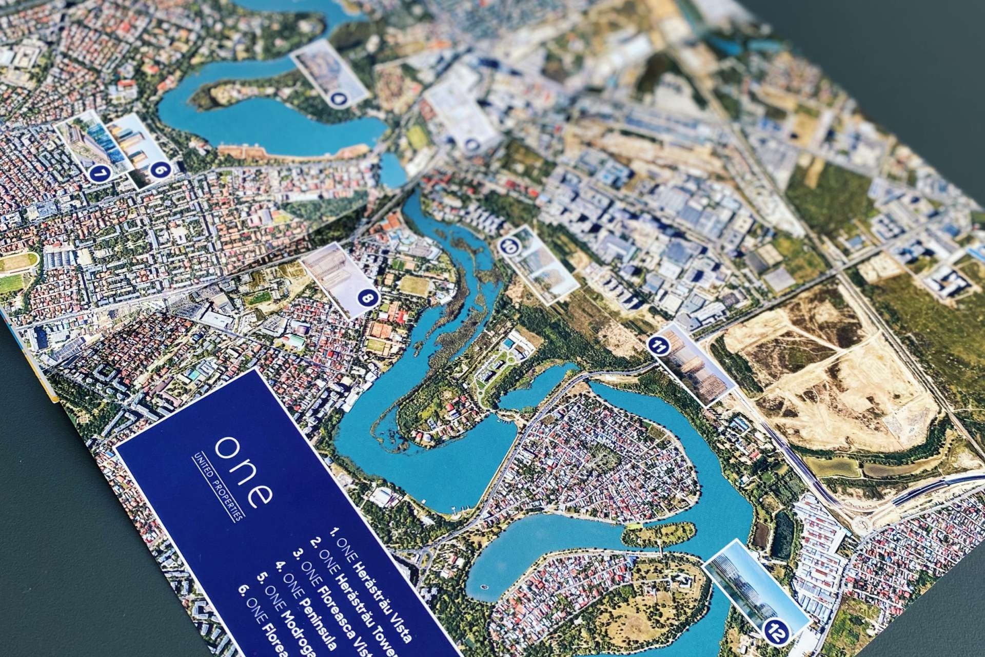 Harta celor mai importante dezvoltări One United Properties, exclusiv în Atlasul de business al României, realizat în premieră de ZF