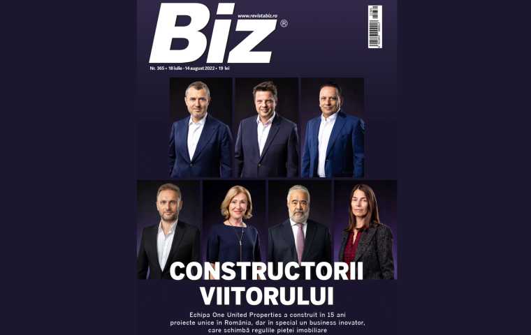 Board-ul One United Properties, pe coperta revistei Biz