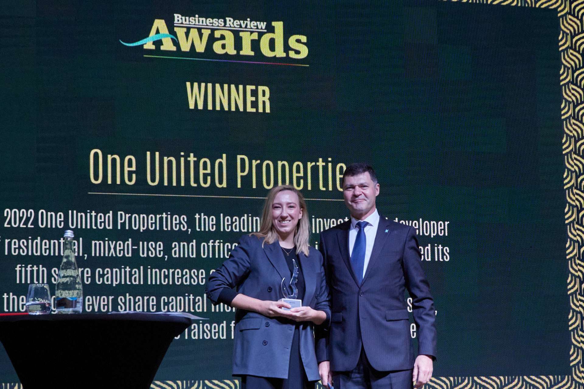 One United Properties, Compania Publică a Anului la Gala Premiilor Business Review