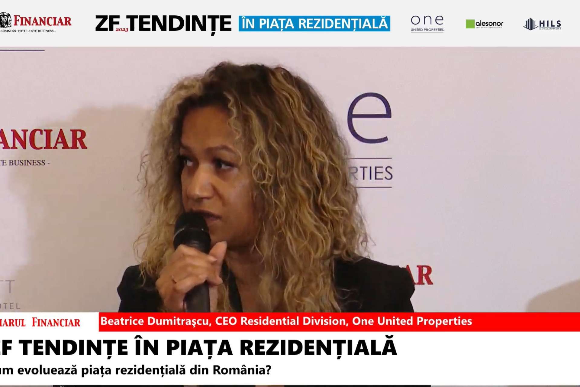 Beatrice Dumitrașcu la conferinţa ZF Tendinţe în Piaţa Rezidențială 2023