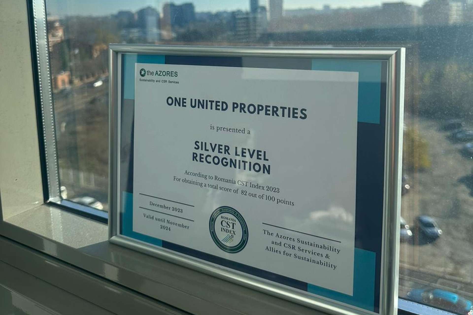 One United Properties, pe lista companiilor din România cu cel mai înalt scor al sustenabilității