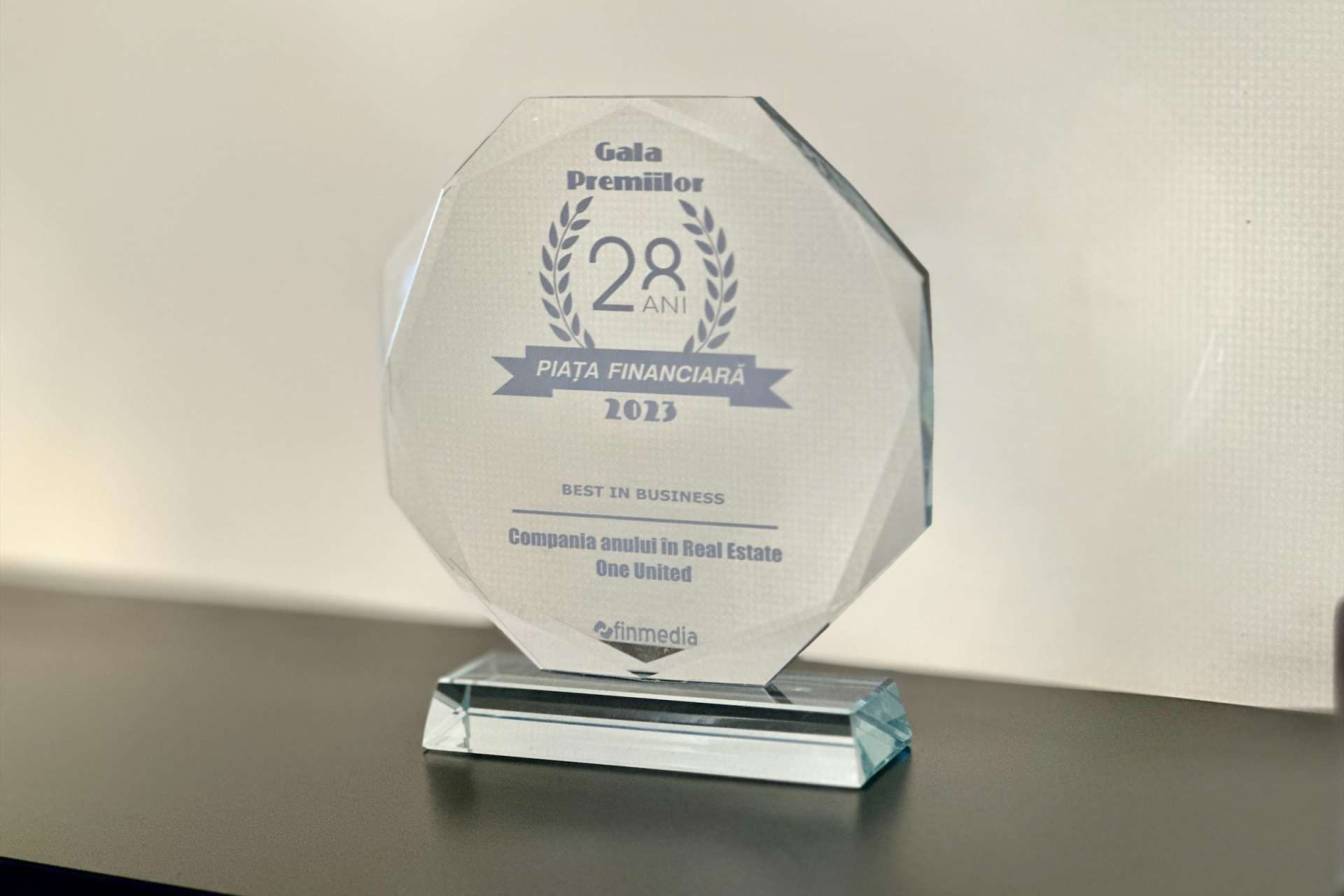 One United Properties, Compania anului în Real Estate la Gala Premiilor Piața Financiară
