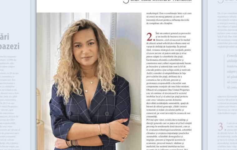 Beatrice Dumitrascu in “Women Changing Romania” issue of Piaţa Financiară