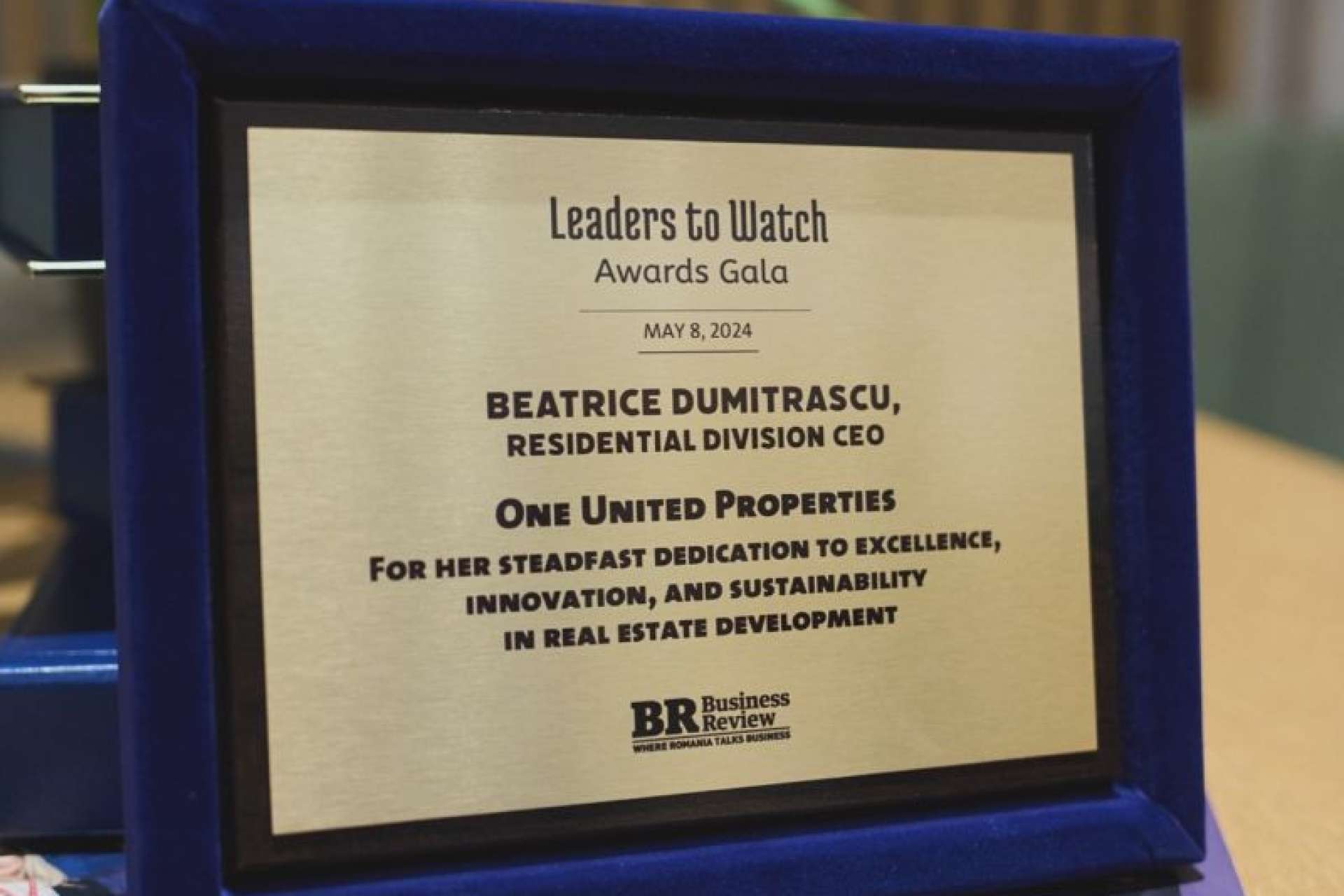 Honored at Leaders to Watch Gala
