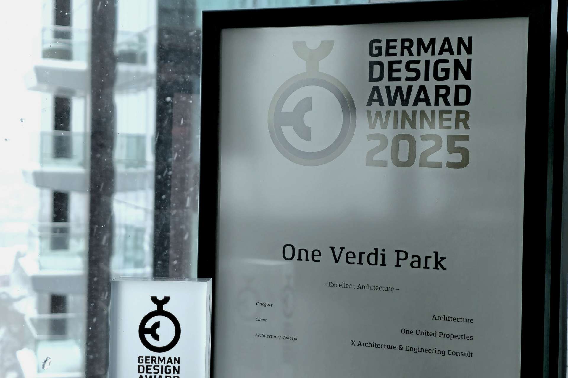 Winner of German Design Award 2025 – One Verdi Park