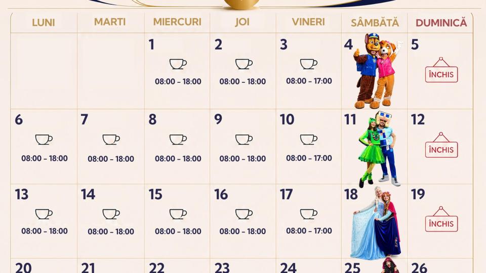 Calendarul Kids Show – Iulie @ Ted's Coffee